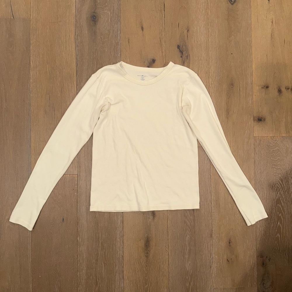 Brandy Melville white long sleeve top